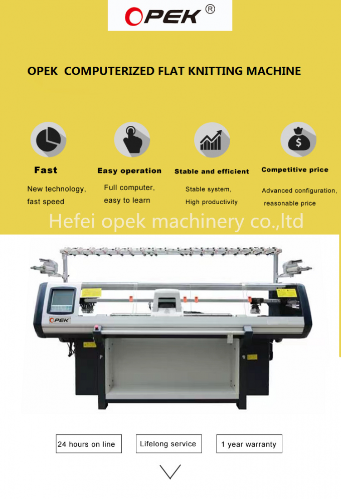 Fully Fashion Automatic Computerized Flat Knitting Machine Single ...